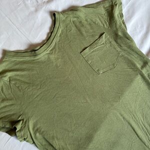 Time and Tru Olive Green T-Shirt Dress